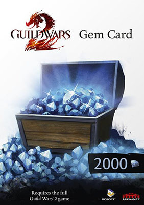 Guild Wars 2 2000 Gems Card